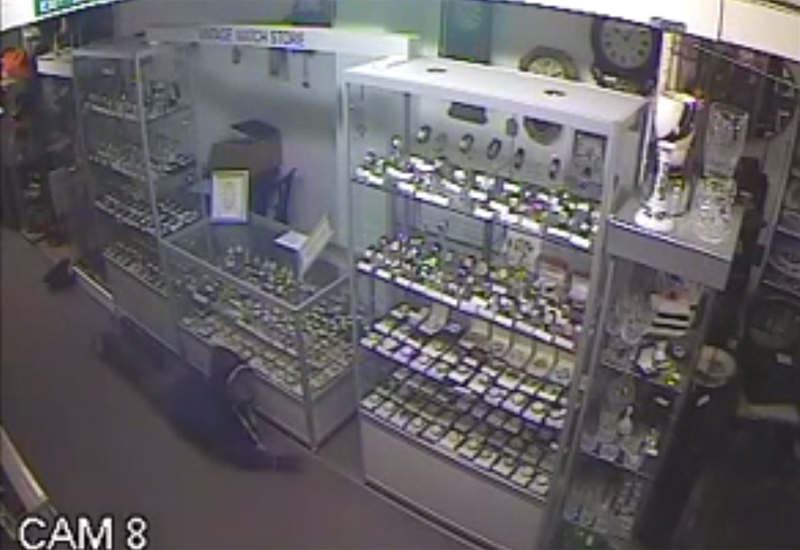 Thief Caught On Camera At Vintage Watch Store Raid