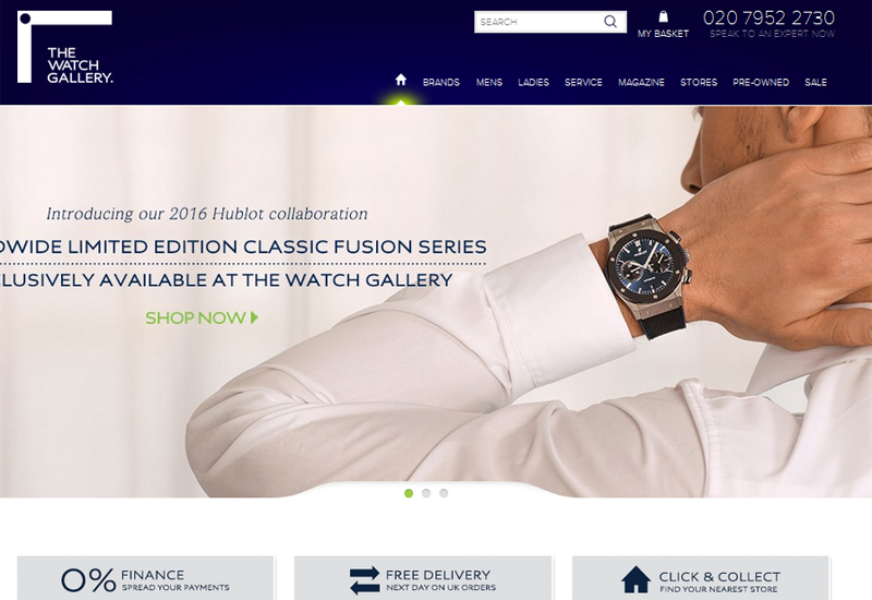 The watch gallery website