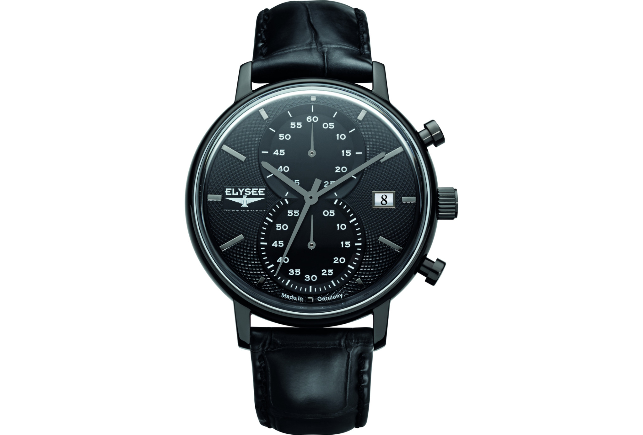 Elysee minos chronograph black ionised