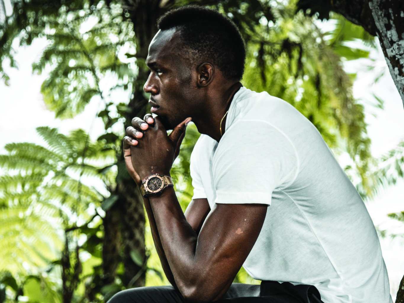 Usain bolt wearing the 2016 big bang unico usain bolt_2