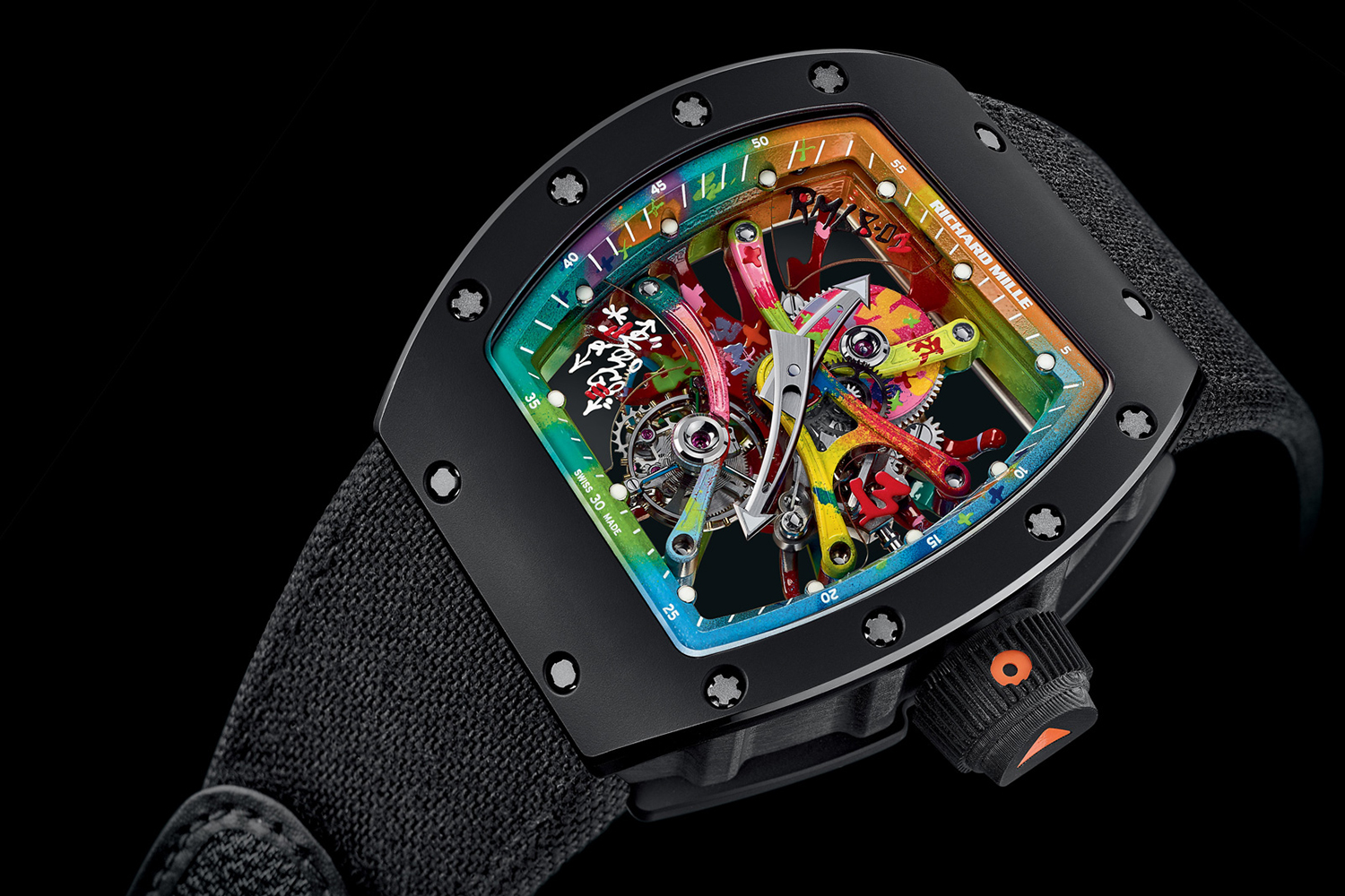 Richard mille graffiti tagged tourbillon