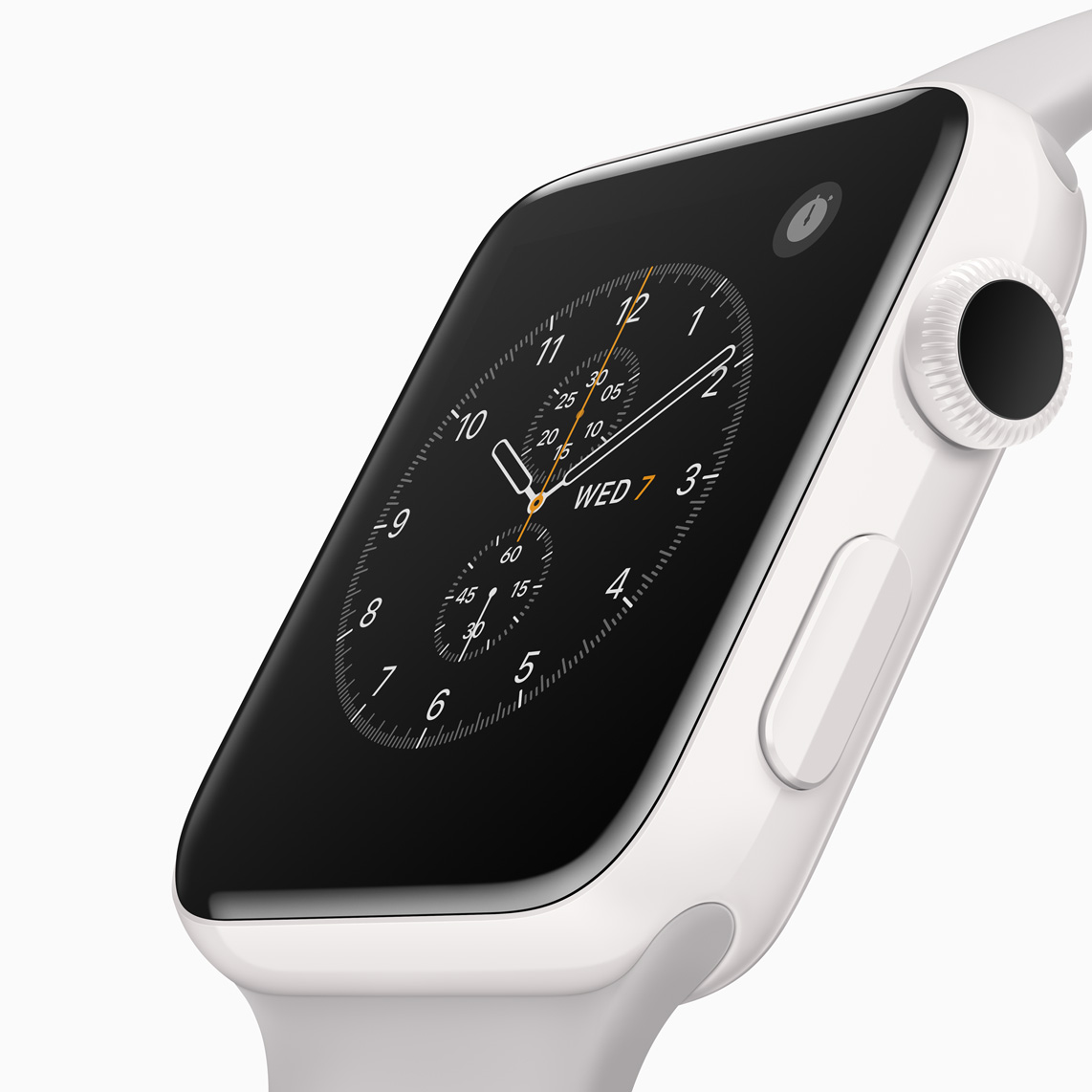 The apple watch 2 with ceramic case.