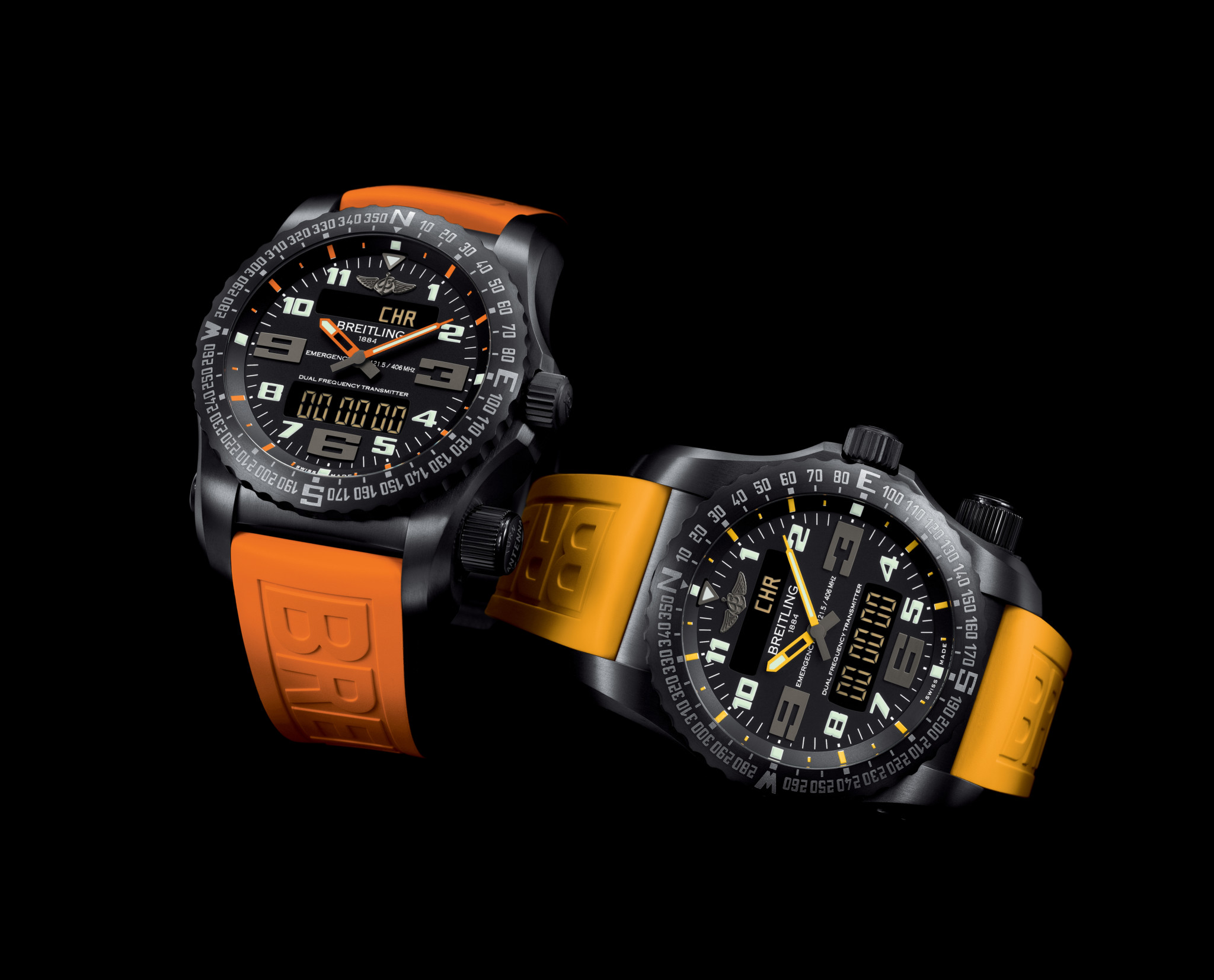 Breitling emergency night mission orange and yellow