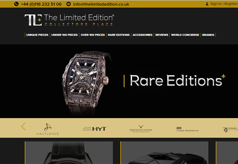 The limited edition website