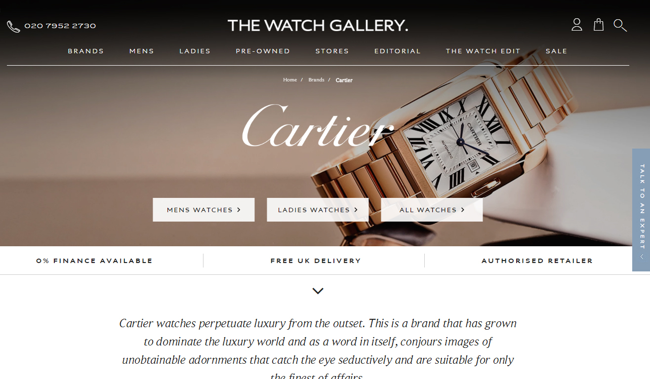 The watch gallery online