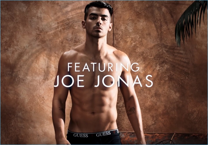 Joe jonas 2017 guess underwear