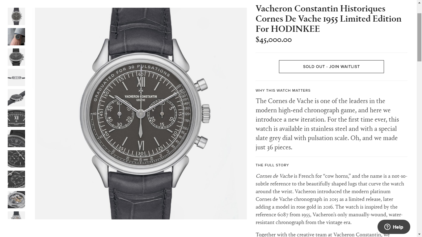 Vacheron constantin hodinkee