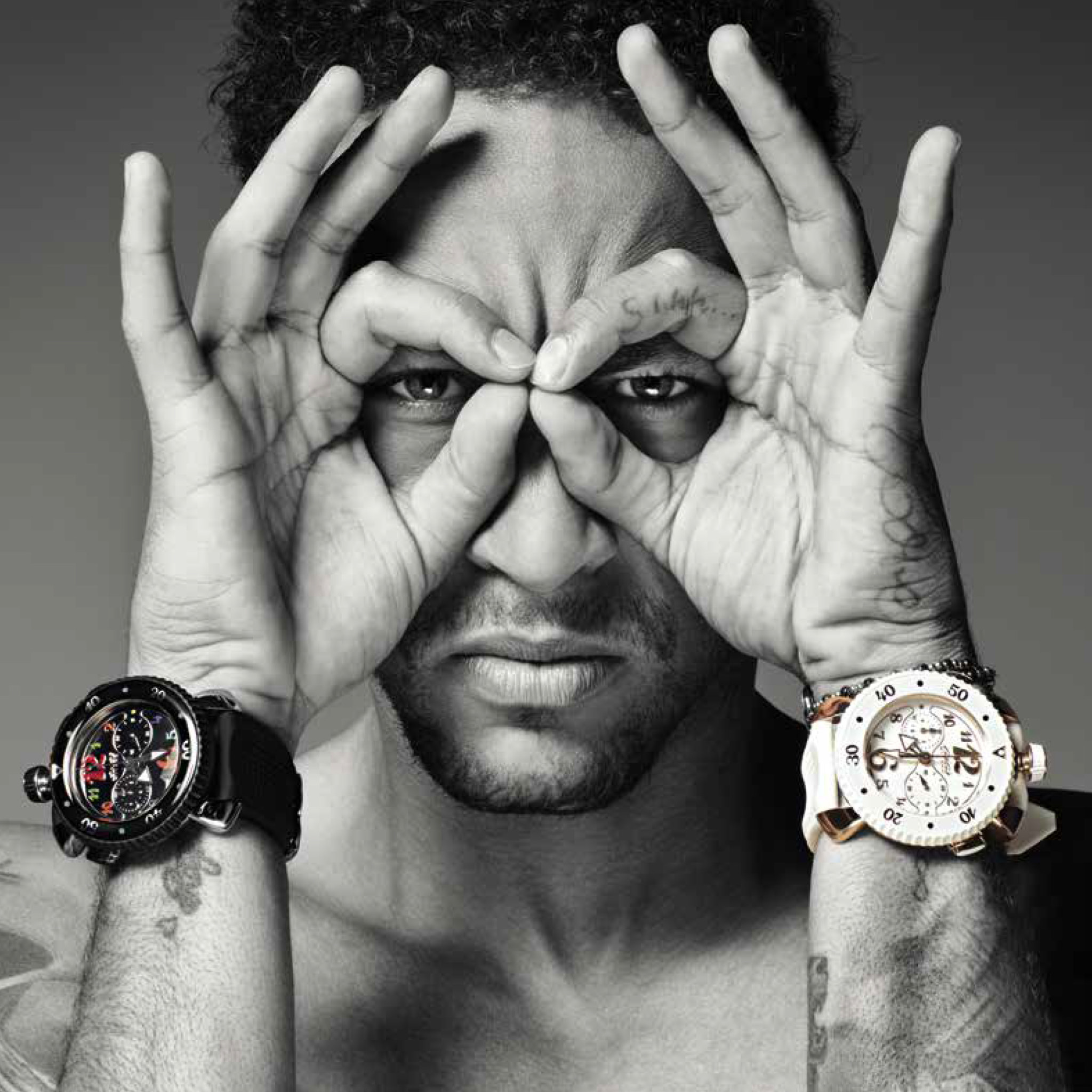 Neymar, who could be playing in the premier league next season, is a face for gaga milano.