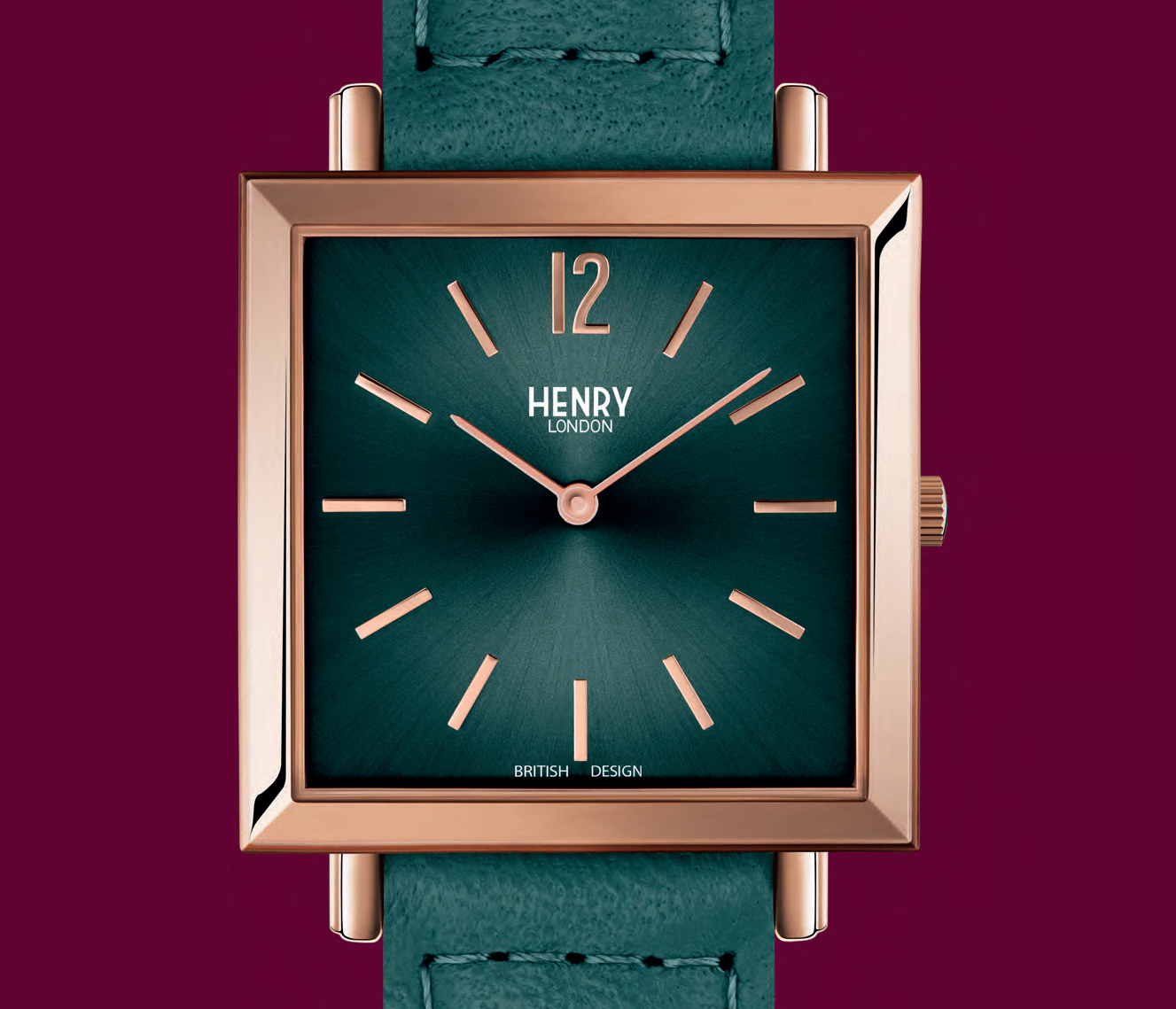 Henry london square watch
