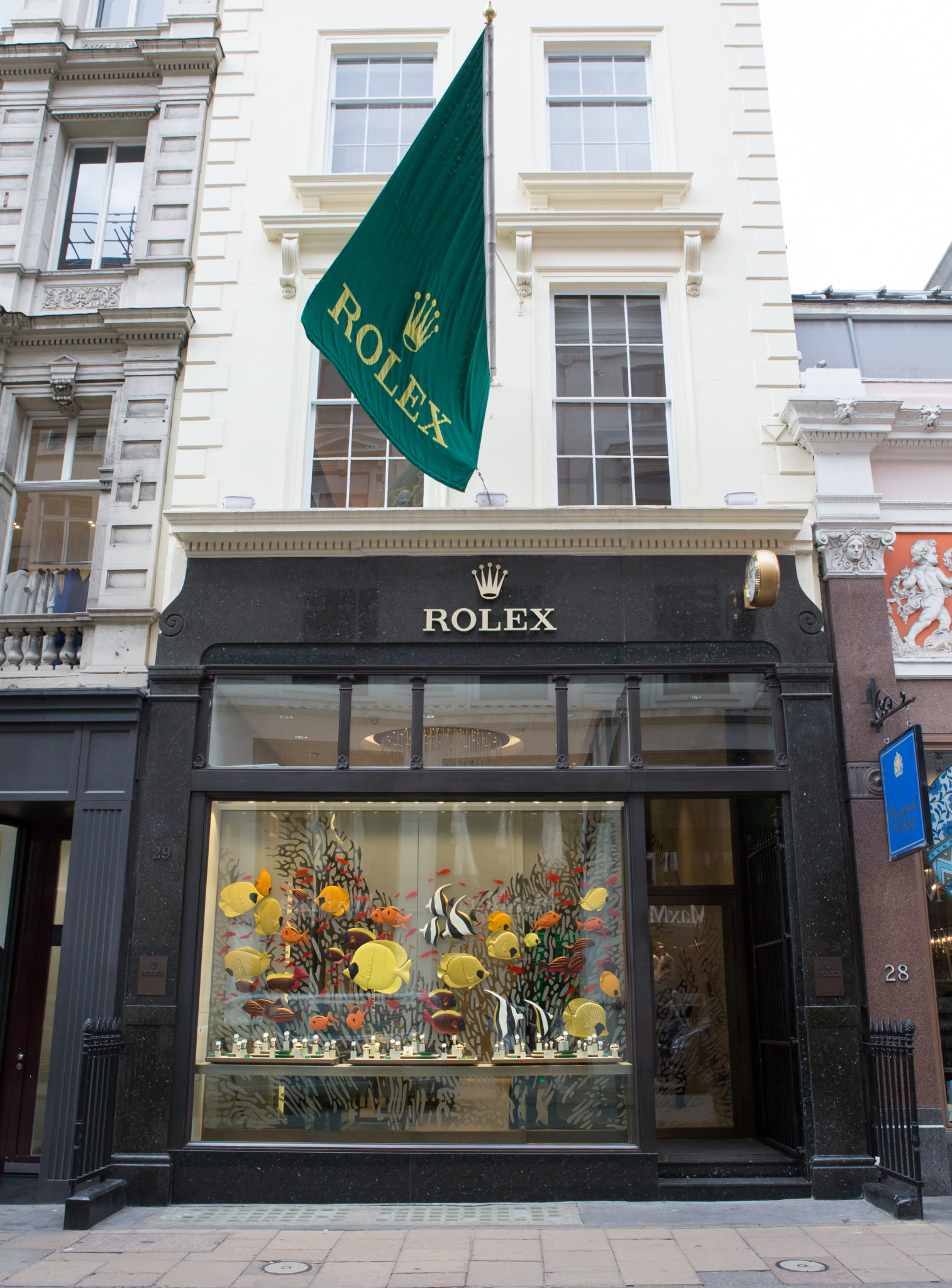 The rolex boutique on london's bond street is run by watches of switzerland.