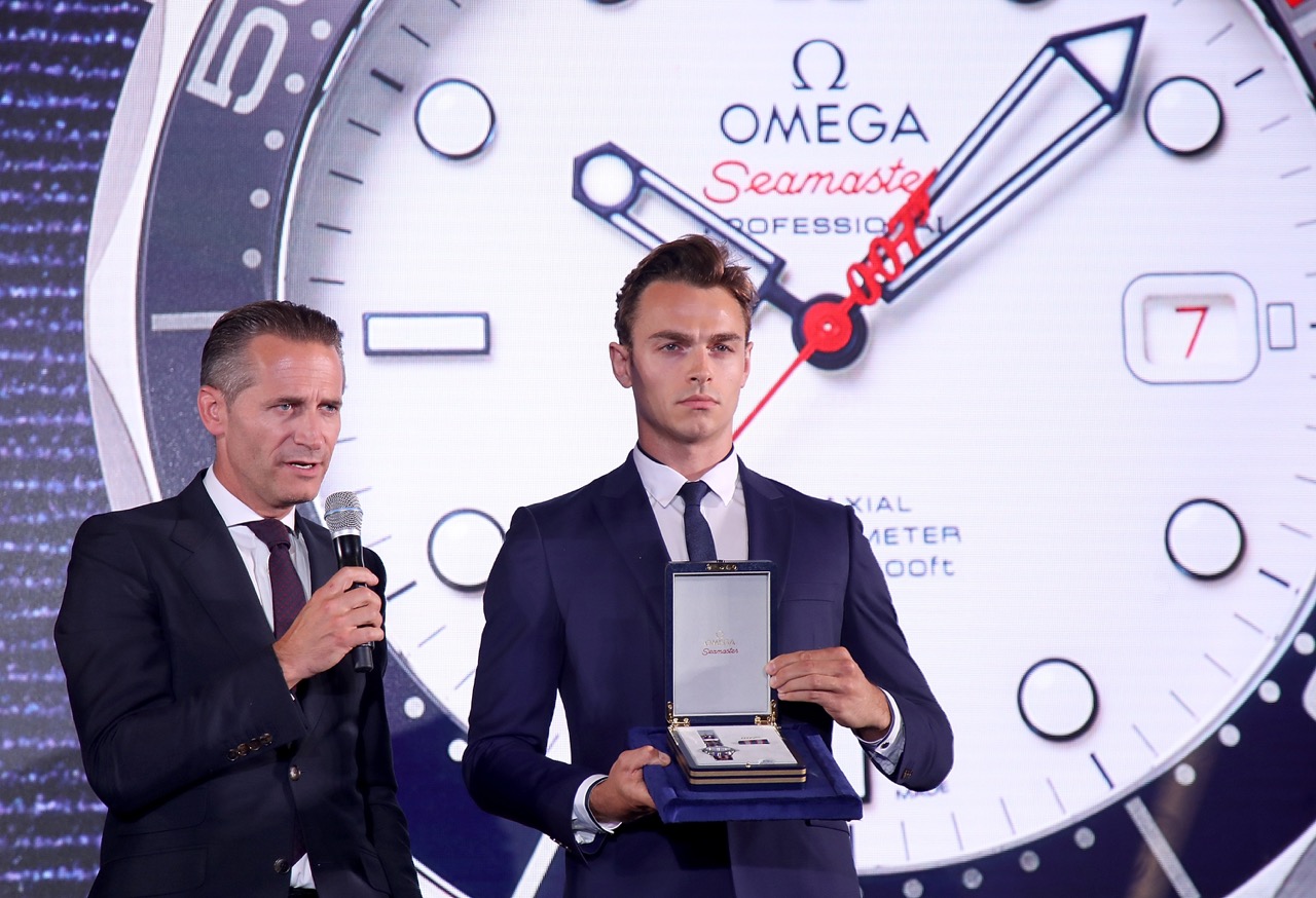 Omega ceo raynald aeschlimann launches the commanders watch.