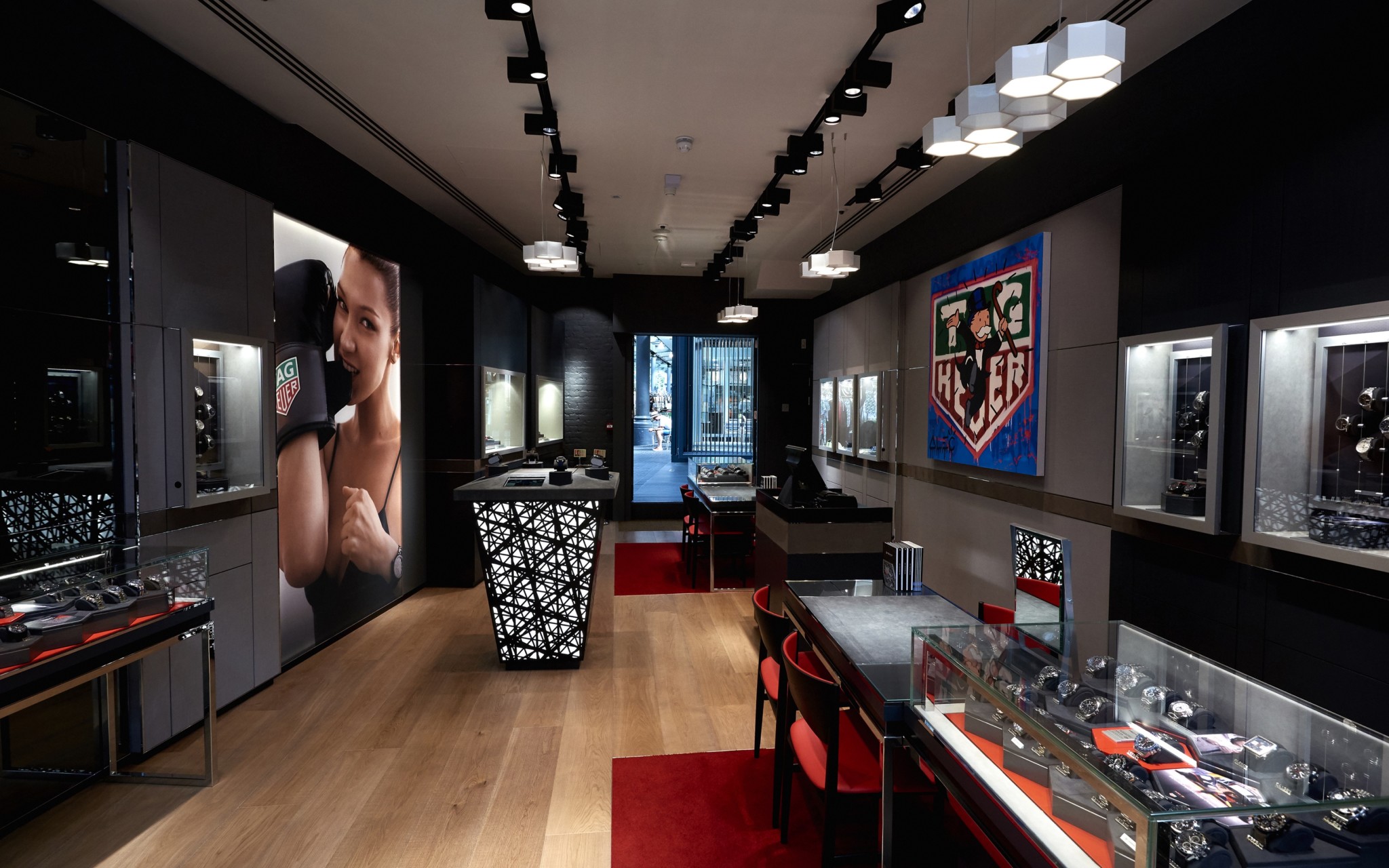 Tag heuer spitalfields interior