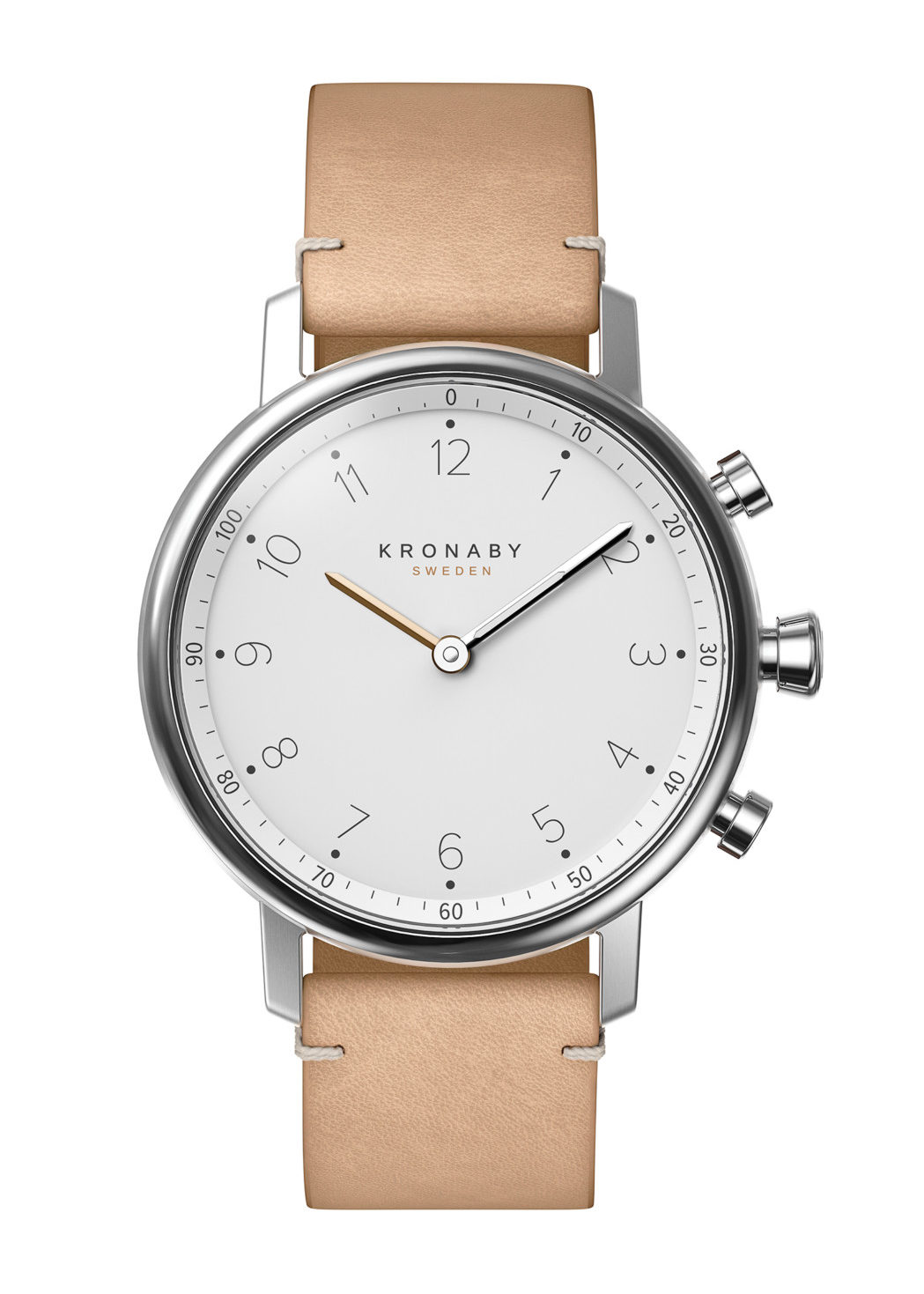 Pared down to the bare minimum, kronaby’s nord is refined, with a nod to kronaby’s nordic heritage. Key details include a matte finish dial and a case that combines stainless steel with double-domed, anti-reflective sapphire crystal. The case size is 38mm and the watch comes in four variants with 18mm bracelets in stainless steel, solid links/mesh or leather.