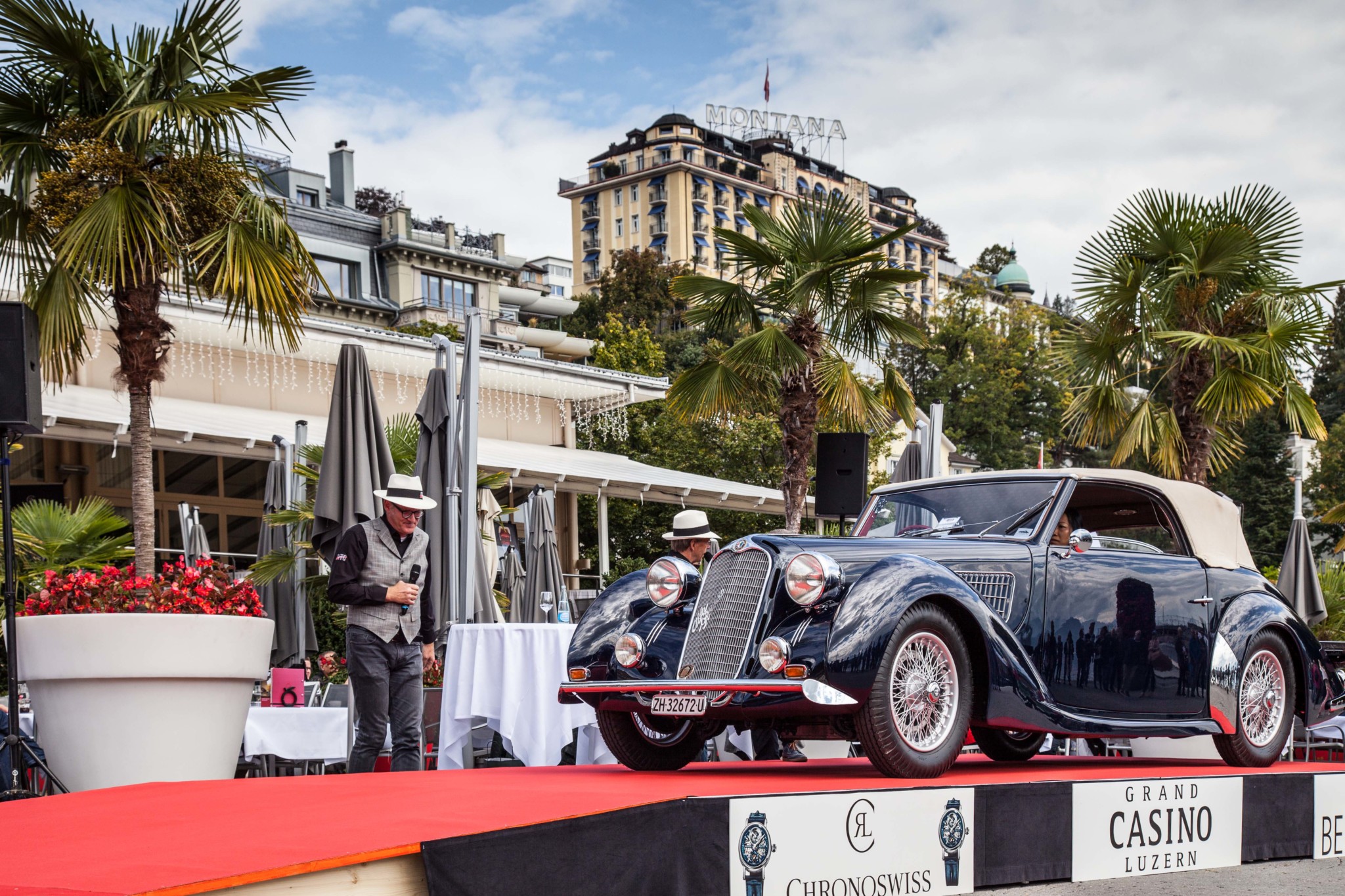 Winning car alfa romeo 6c 2300 corto cabriolet worblaufen 1938