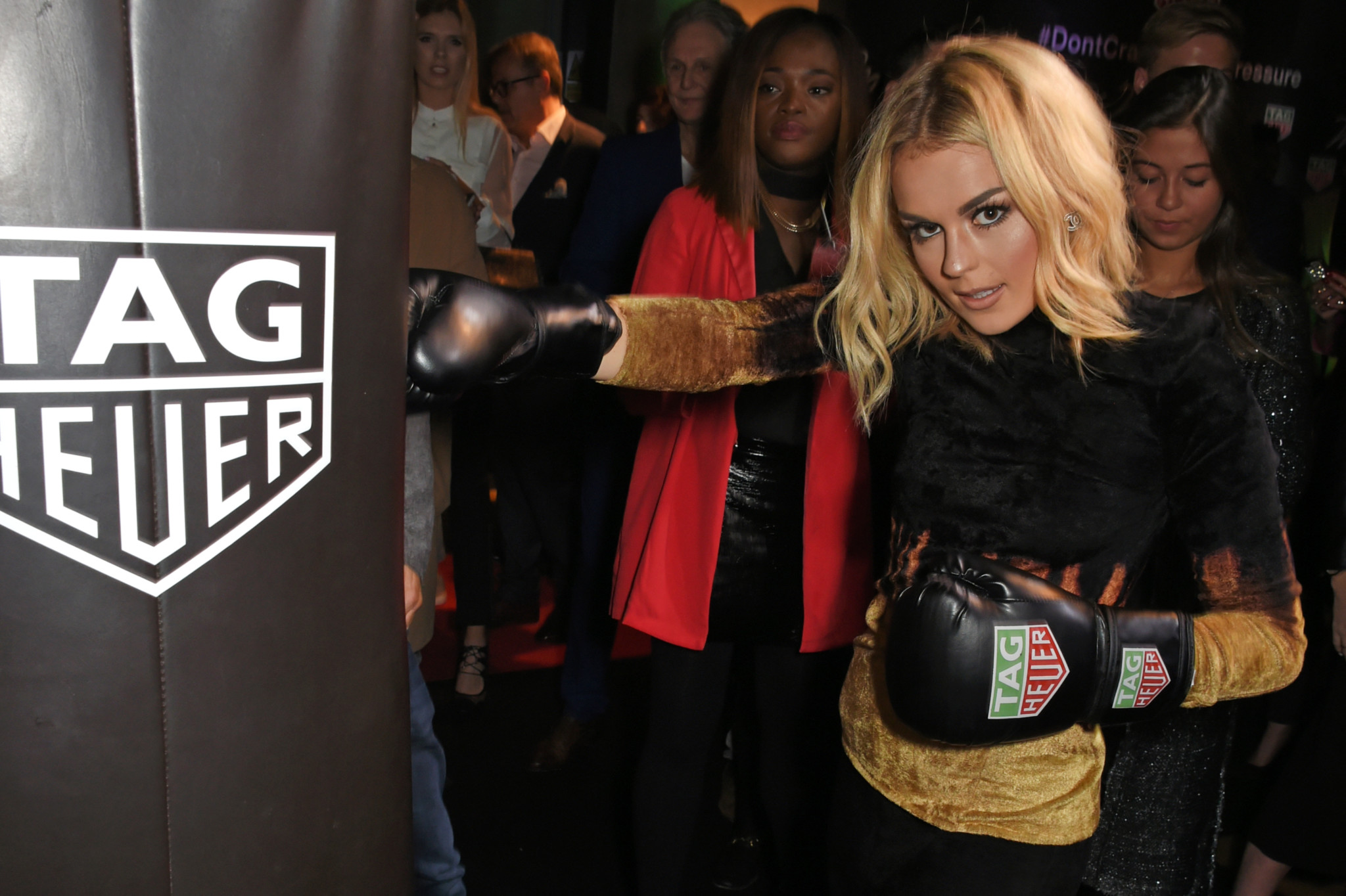 London, england - october 10:  tallia storm attends the launch of the tag heuer muhammad ali limited edition timepieces at bxr gym on october 10, 2017 in london, england. Pic credit: dave benett