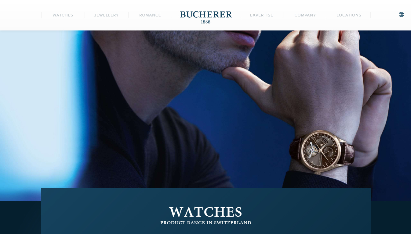 Previously bucherer. Com was just a promotional website for its watch and jewellery business. Now it is a transactional ecommerce site thanks to the expertise of the watch gallery.
