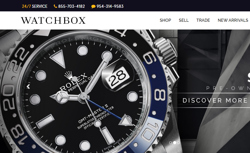 Watchbox website