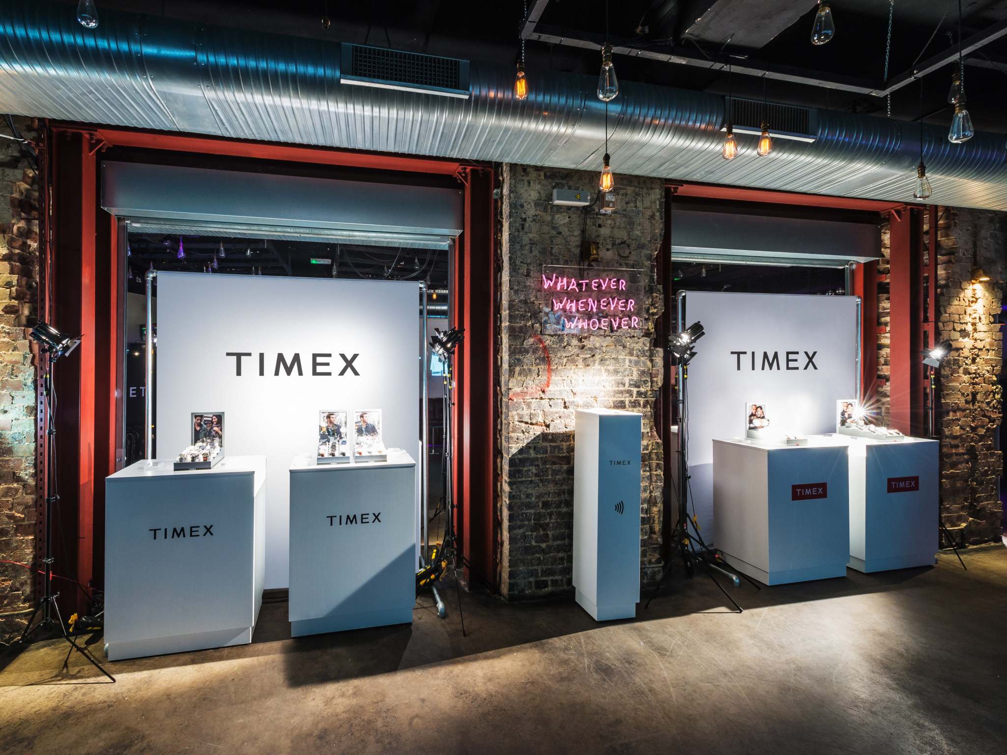 Timex london beat this year used redd retail group for its graphics, stand build and printing.