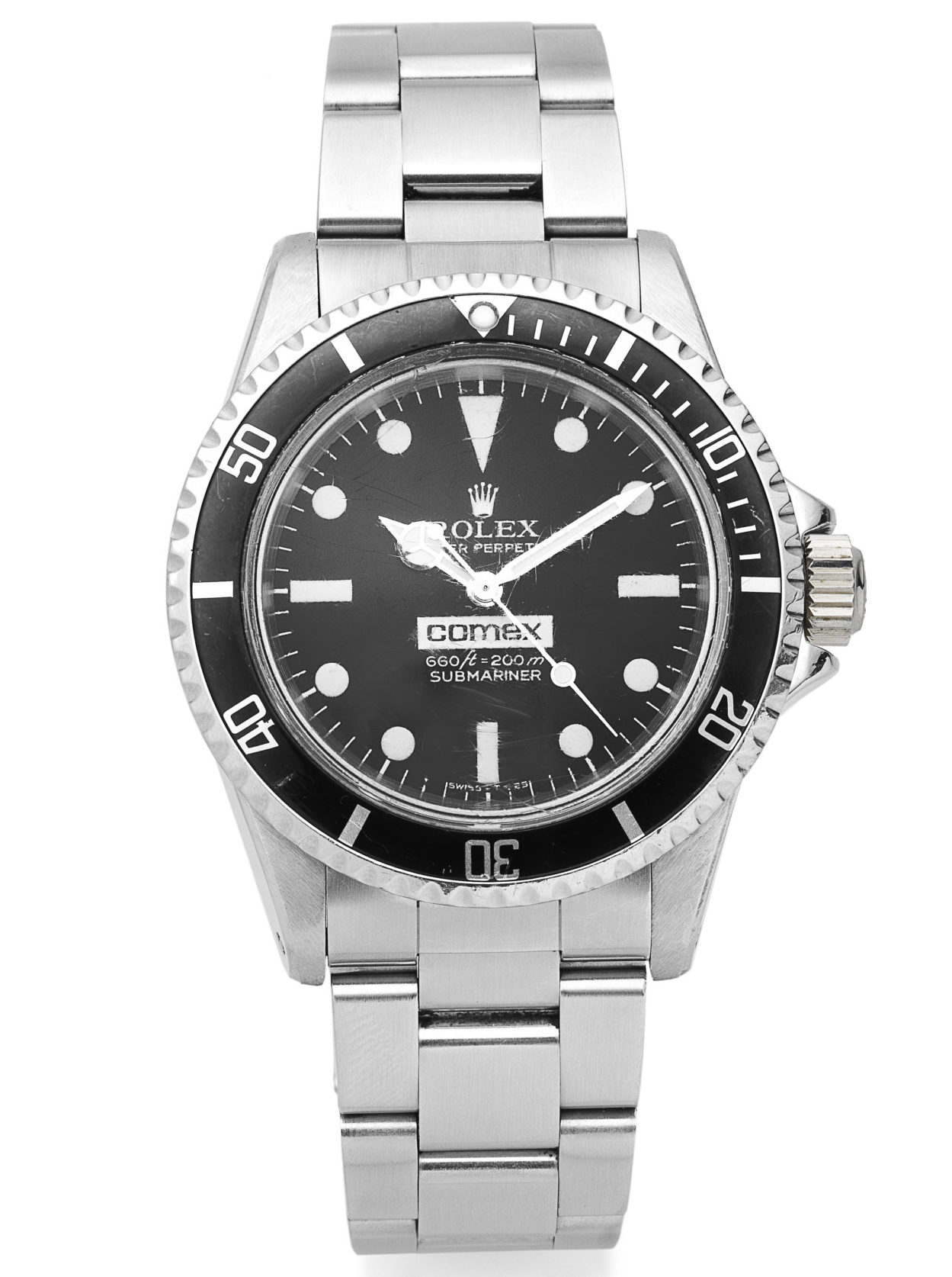 Rolex. A rare stainless steel automatic divers bracelet watch made for comex submariner comex