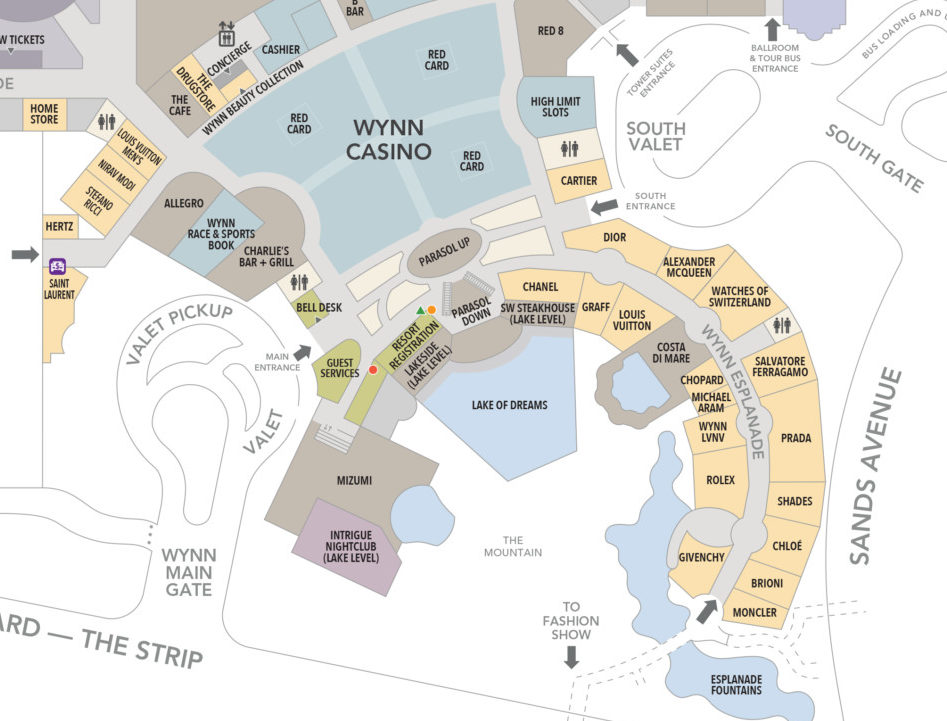 Watches of switzerland has already appeared on the wynn resort map.