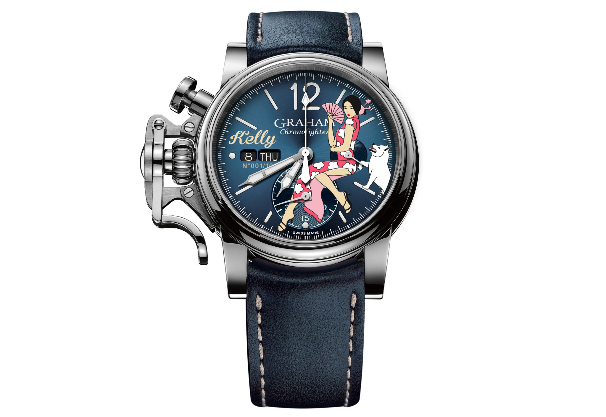 Graham chronofighter vintage nose art kelly 2cvas. U08a. L129s