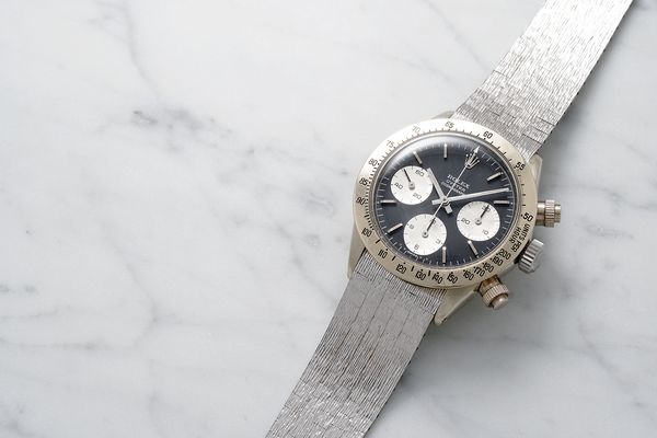 Rolex made this extravagant daytona in 1970 and delivered it to a german retailer perhaps as a