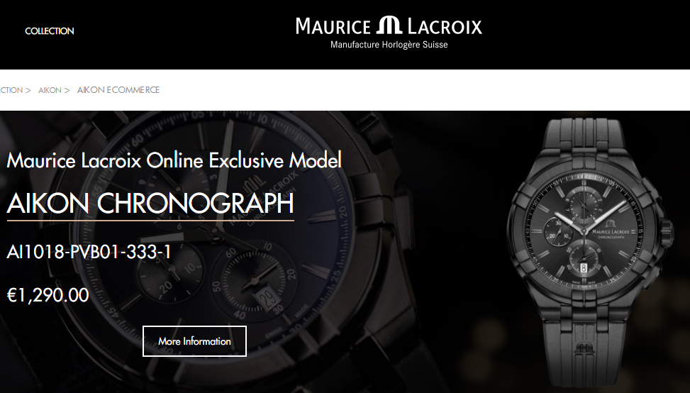Maurice Lacroix ecommerce