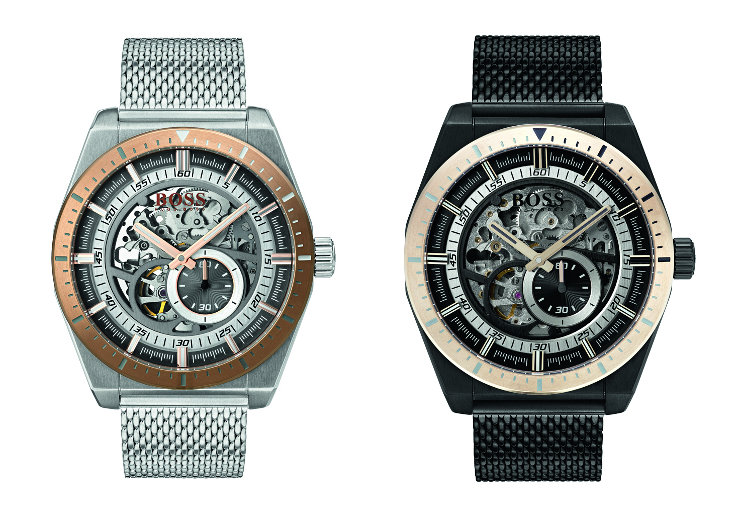 Boss signature timepiece collection skeleton athleisure