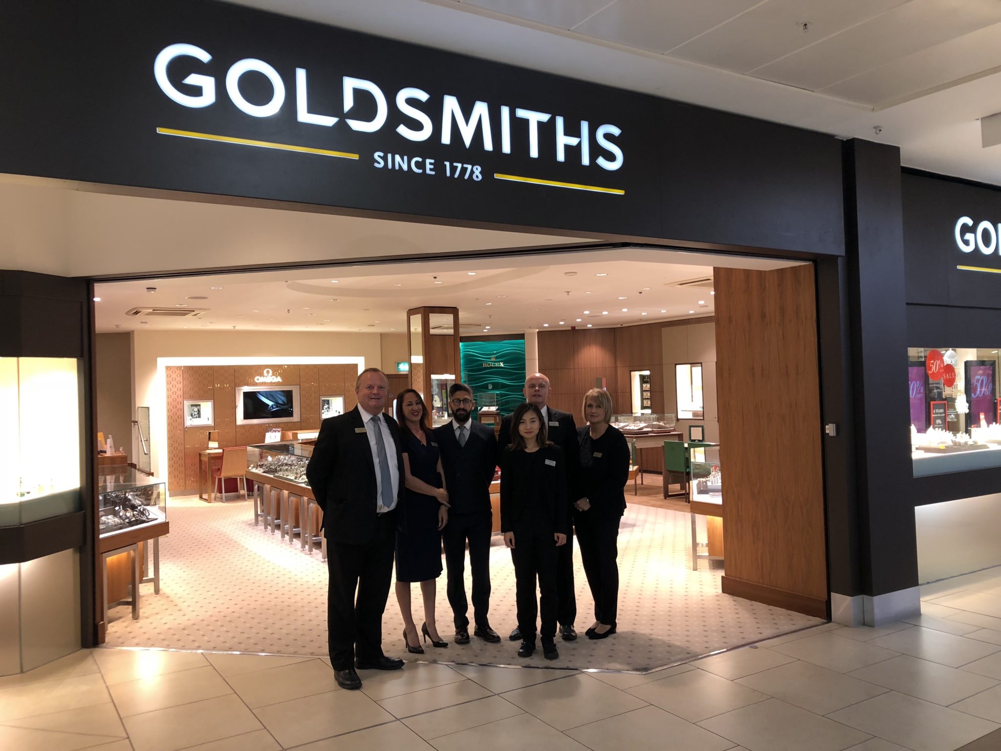 Goldsmiths jewellers has reopened its intu eldon square showroom