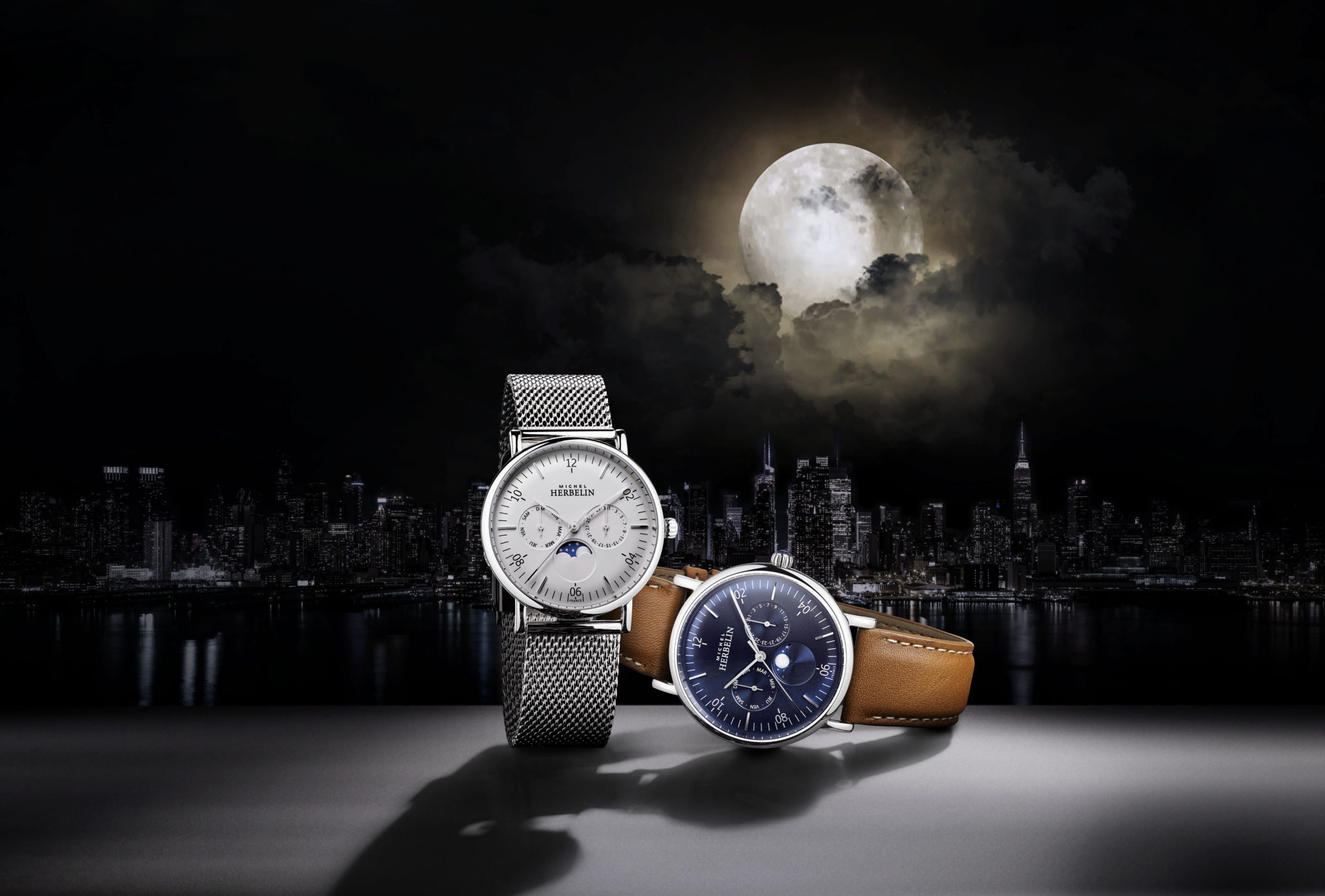 【最終値下】MICHEL HERBELIN 美品、箱付その他あり 稼働品 Michel Herbelin Adds Complications To Its Inspiration Collection