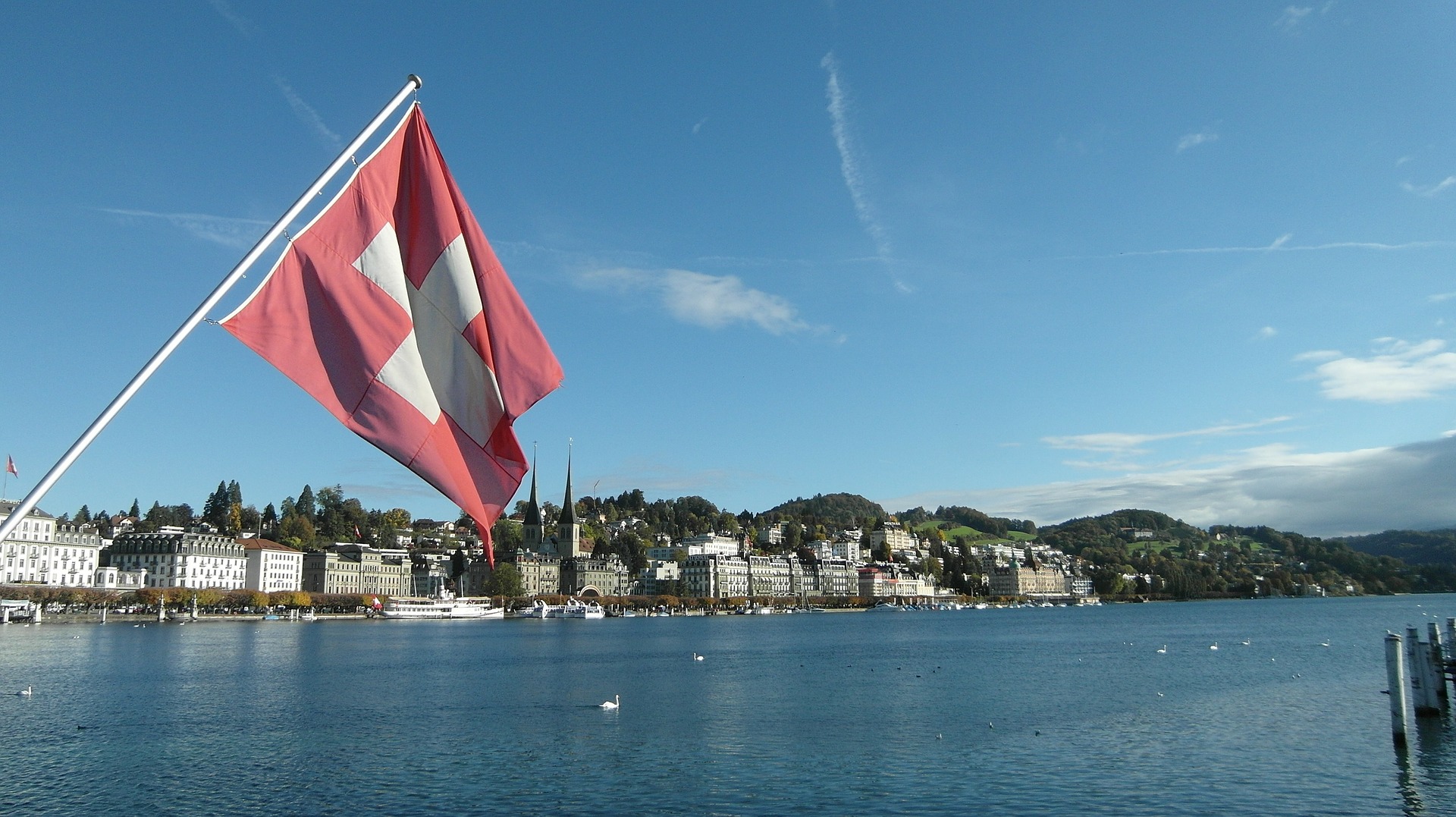 Swiss flag lucerne