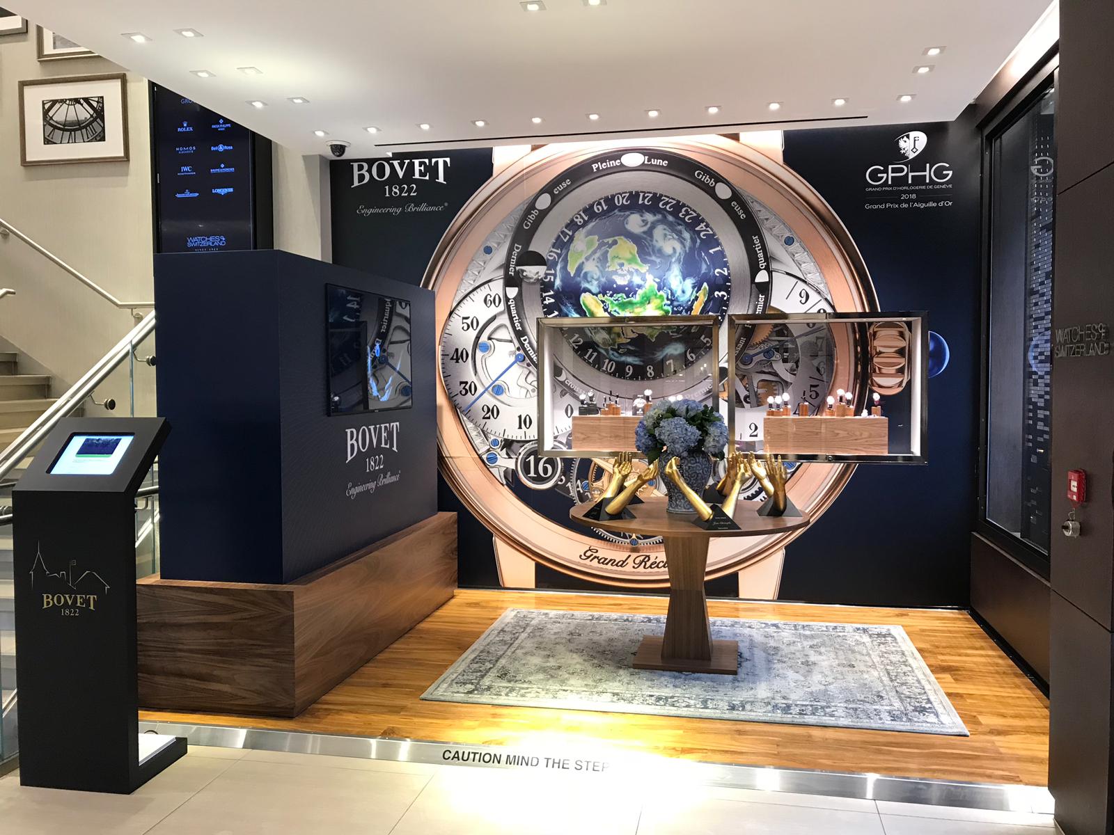 Bovet pop up in wos oxford street