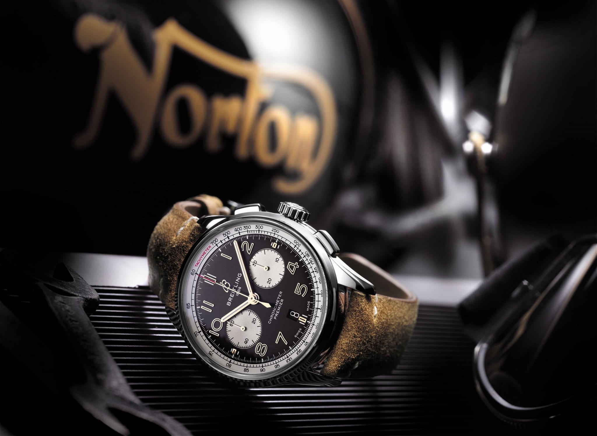 New premier b01 chronograph 42 norton edition 21133 18 03 19 1