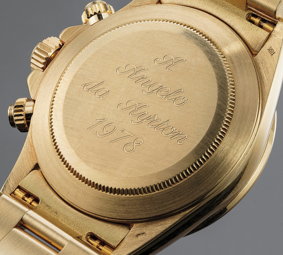 Ayrton senna rolex clearance