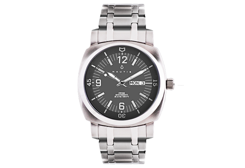 NWT Nautis Stealth Quartz Grey Dial Men\'s Watch Nautis Mens Deacon Watch from $69.99 - on Stylight main image 3