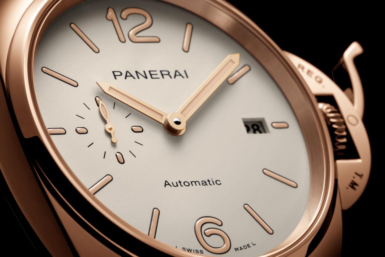 New panerai luminor due goldtech 42mm white dial pam 1042 8