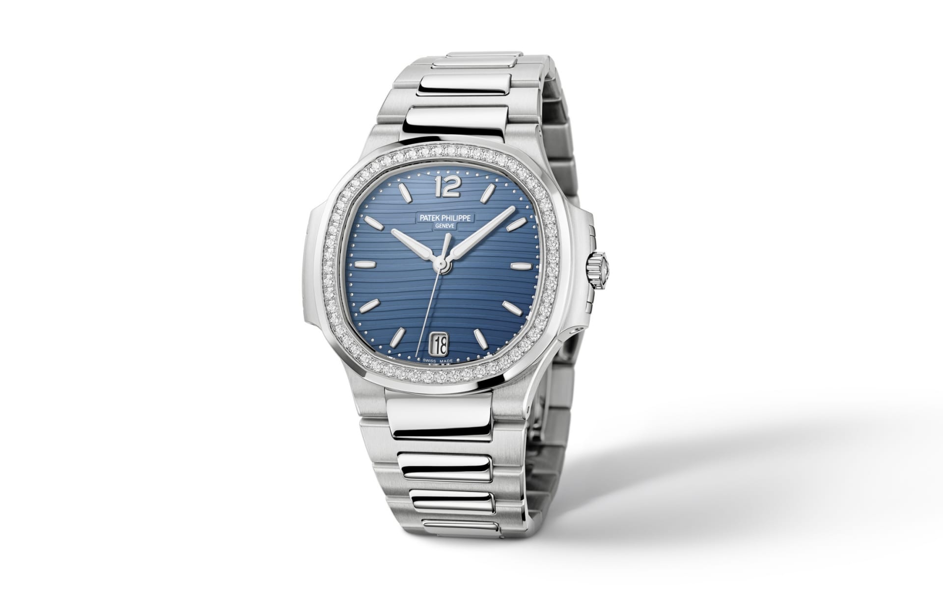 Patek philippe ladies nautilus blue