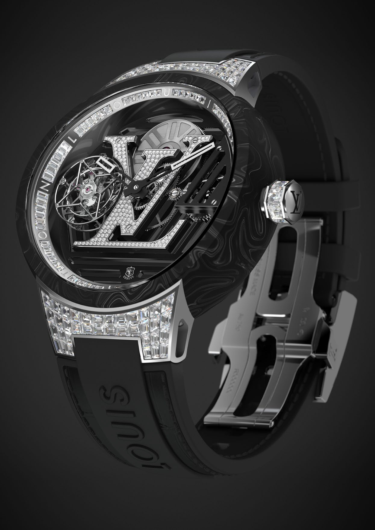 Louis Vuitton uses advanced materials and watchmaking skills in £236,000  Tambour Curve Flying Tourbillon