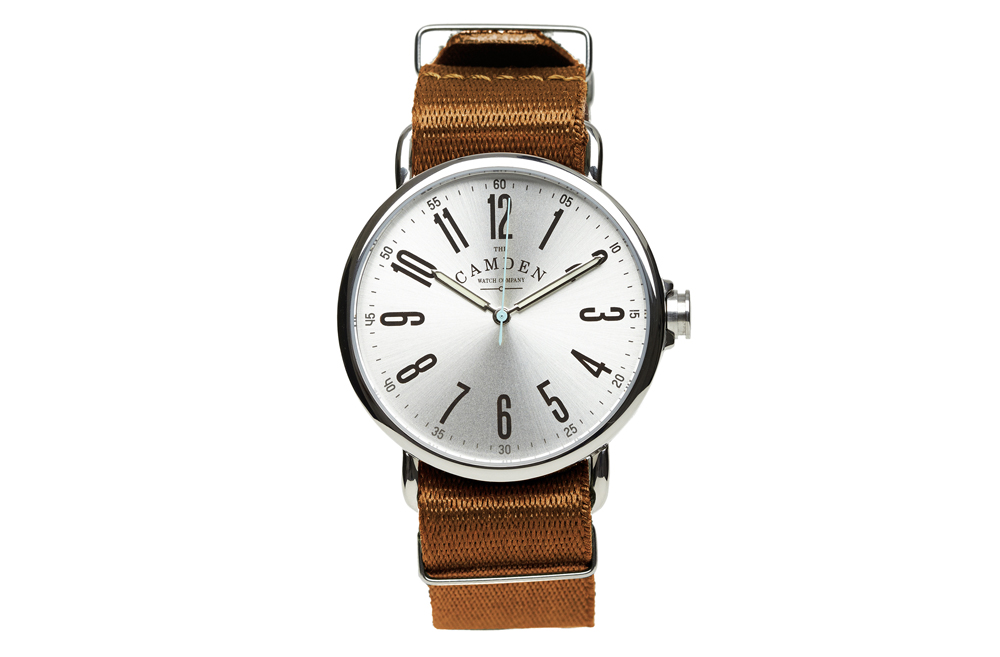 The camden watch company no. 88 steel and camel nato 1