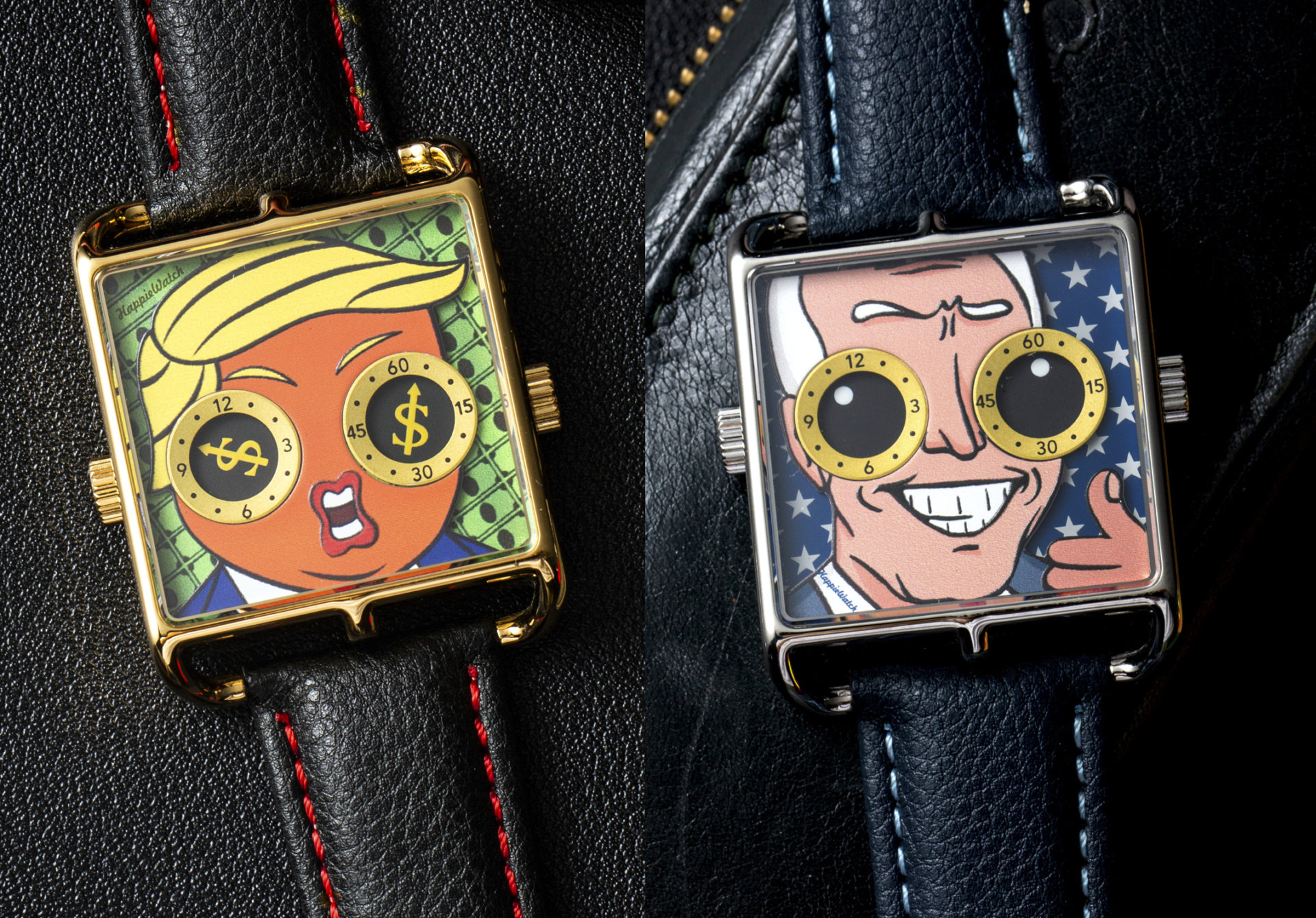 Tump and biden happiewatches