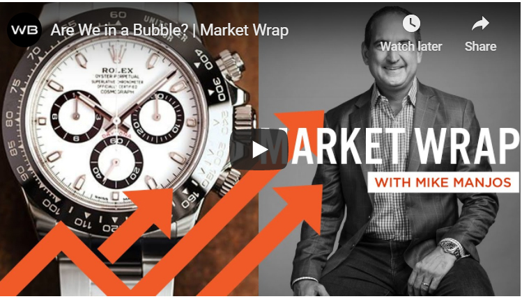 Bubble Could Burst For Rolex Watches On Secondary Market