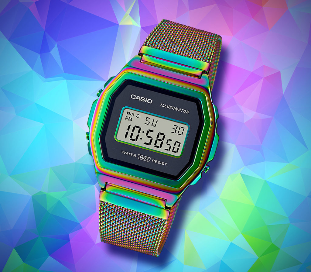 Casio Brings A 1970s Rainbow Vibe To Its Latest Digital Timekeeper