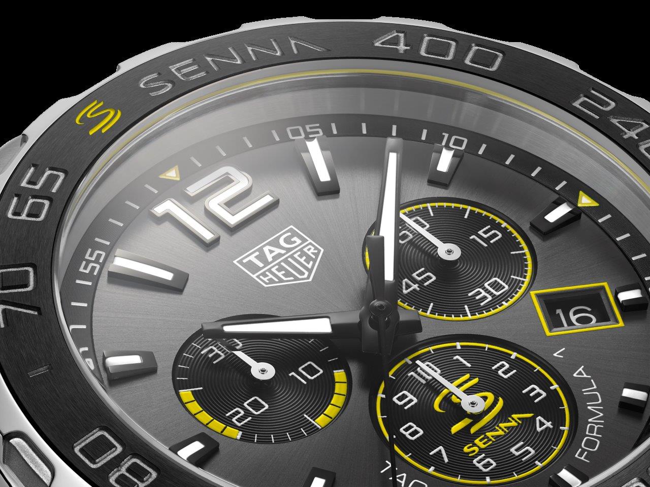 TAG Heuer Formula 1 Calibre 16 Automatic Steel and Ceramic Chronograph -  44mm Anthracite Sunray Dial on Steel and Ceramic Bracelet