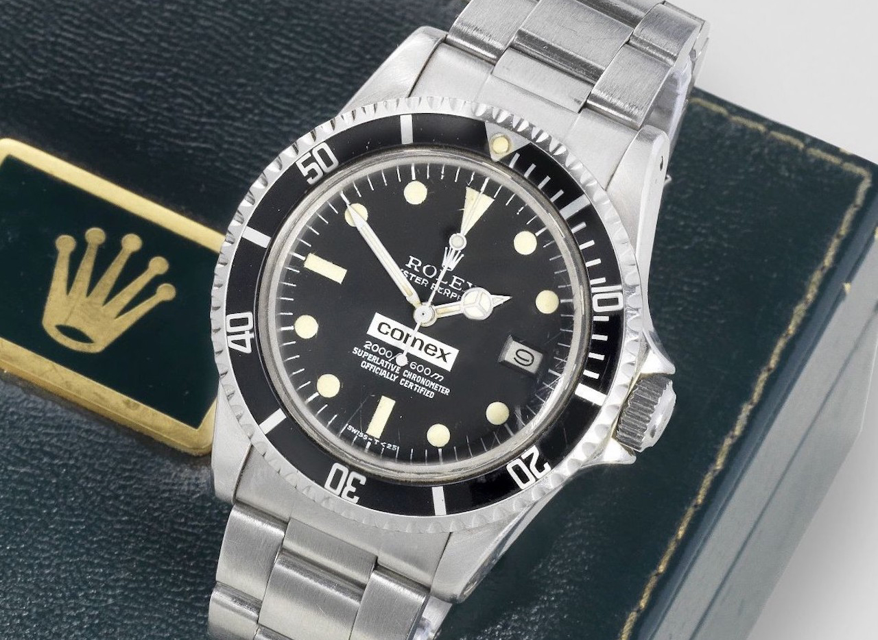 Rolex. A fine and rare stainless steel automatic calendar bracelet watch comex sea dweller ref 1665 circa 1979 1