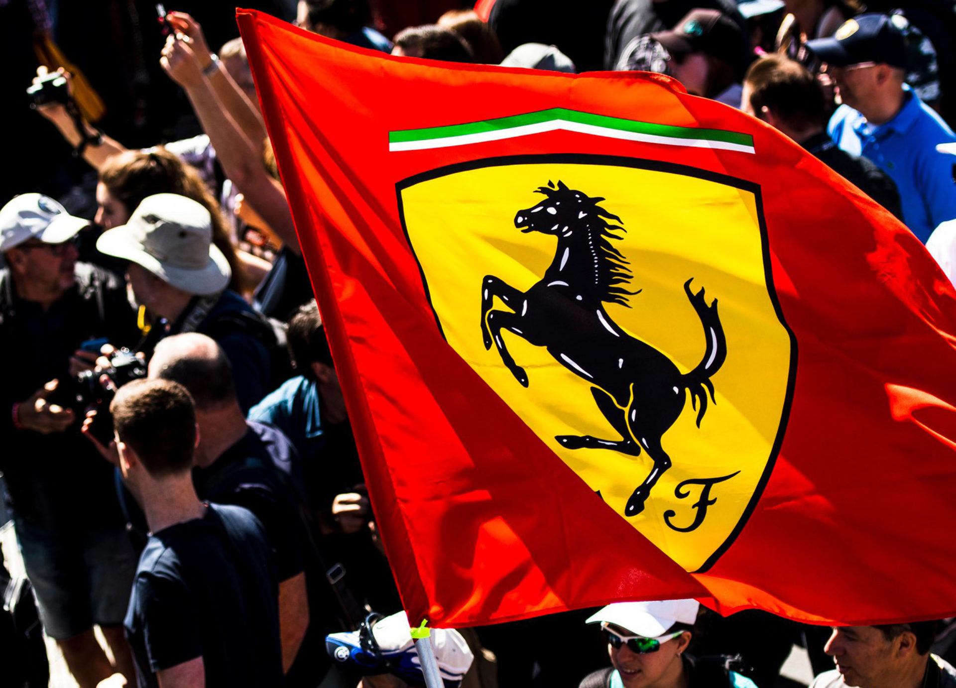 Ferrari fans flag
