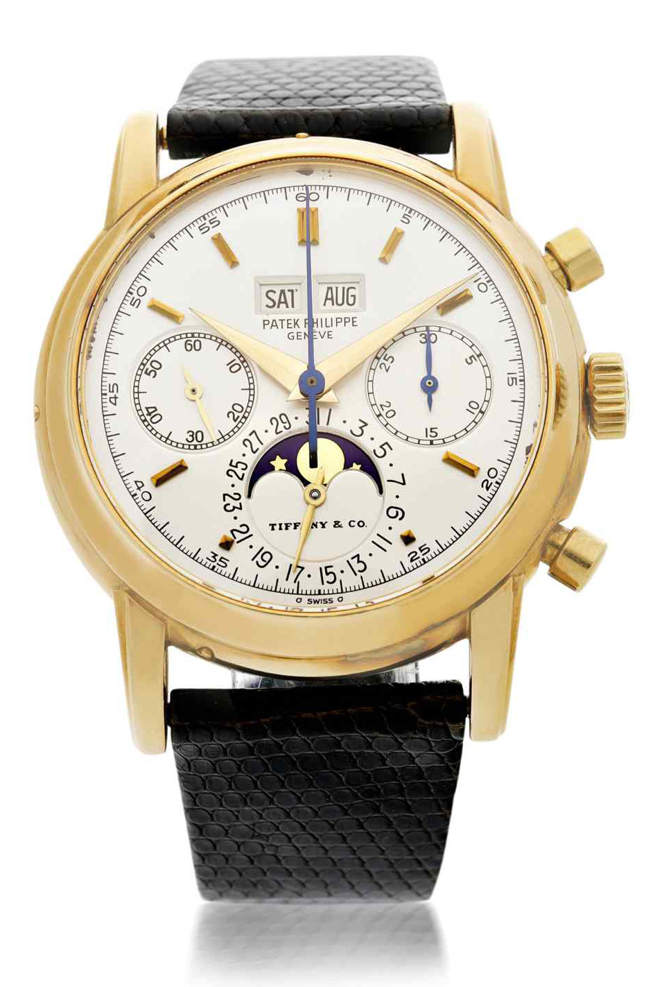 Lot 33 patek philippe fourth series ref. 2499 signed by tiffany 1