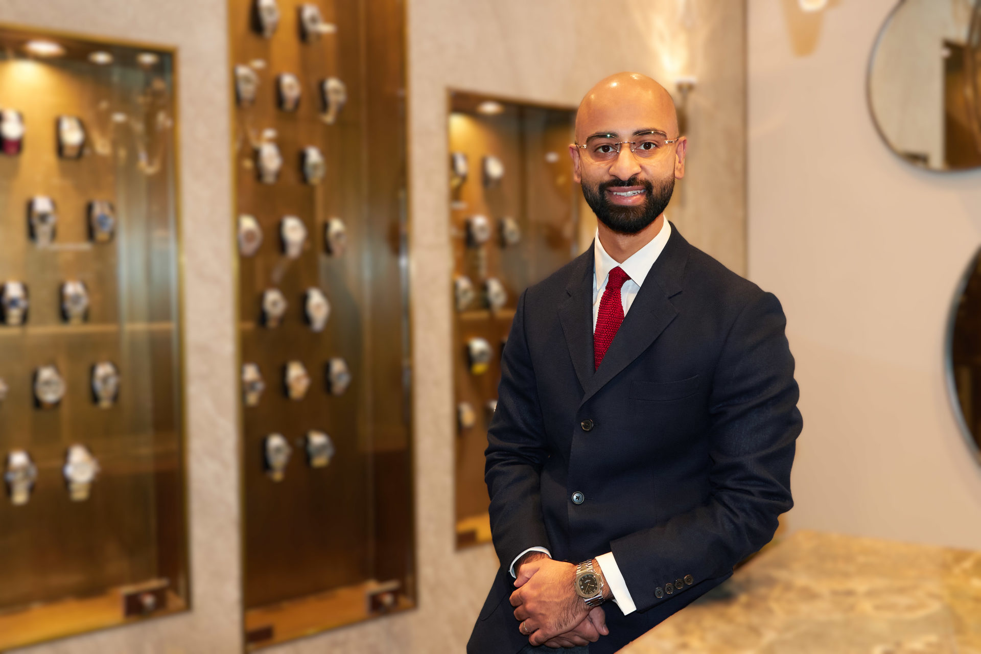 Danny shahid in dwls new burlington arcade flagship store