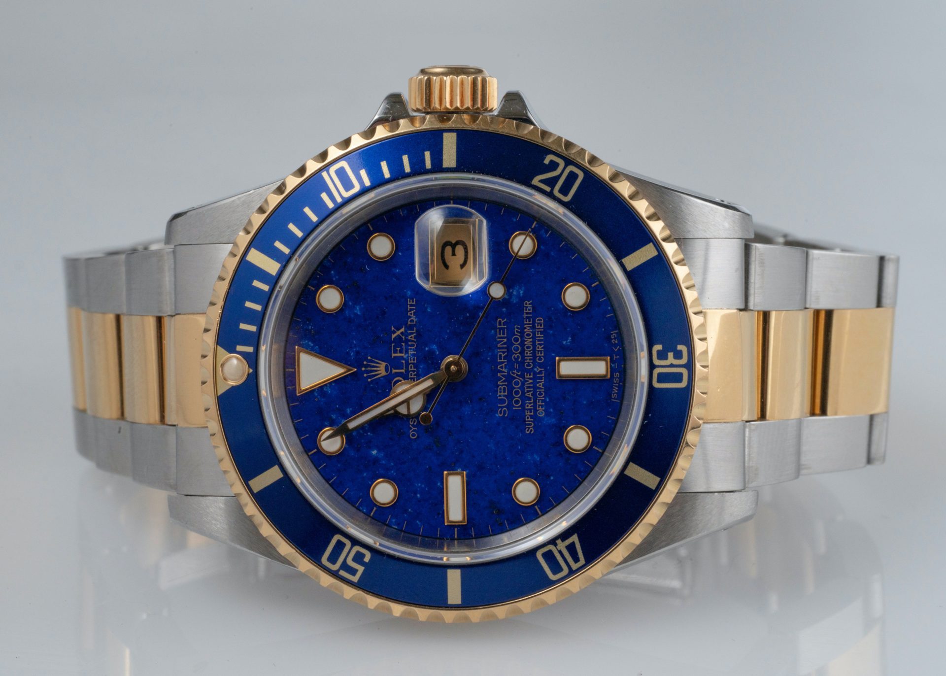 1993 rolex submariner with lapis dial