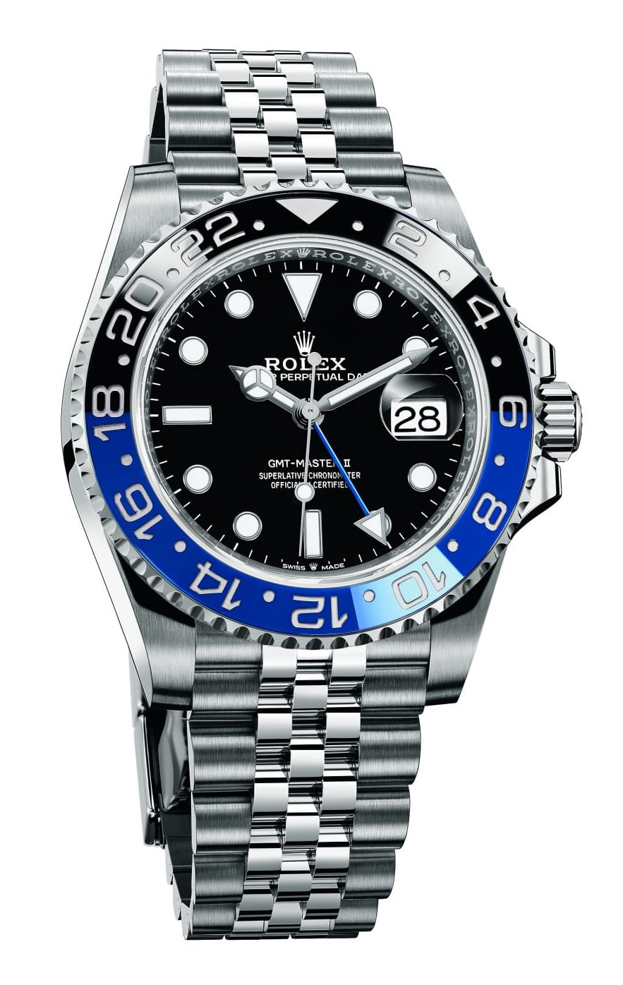 Rolex gmt master ii in black and blue e1640079432201