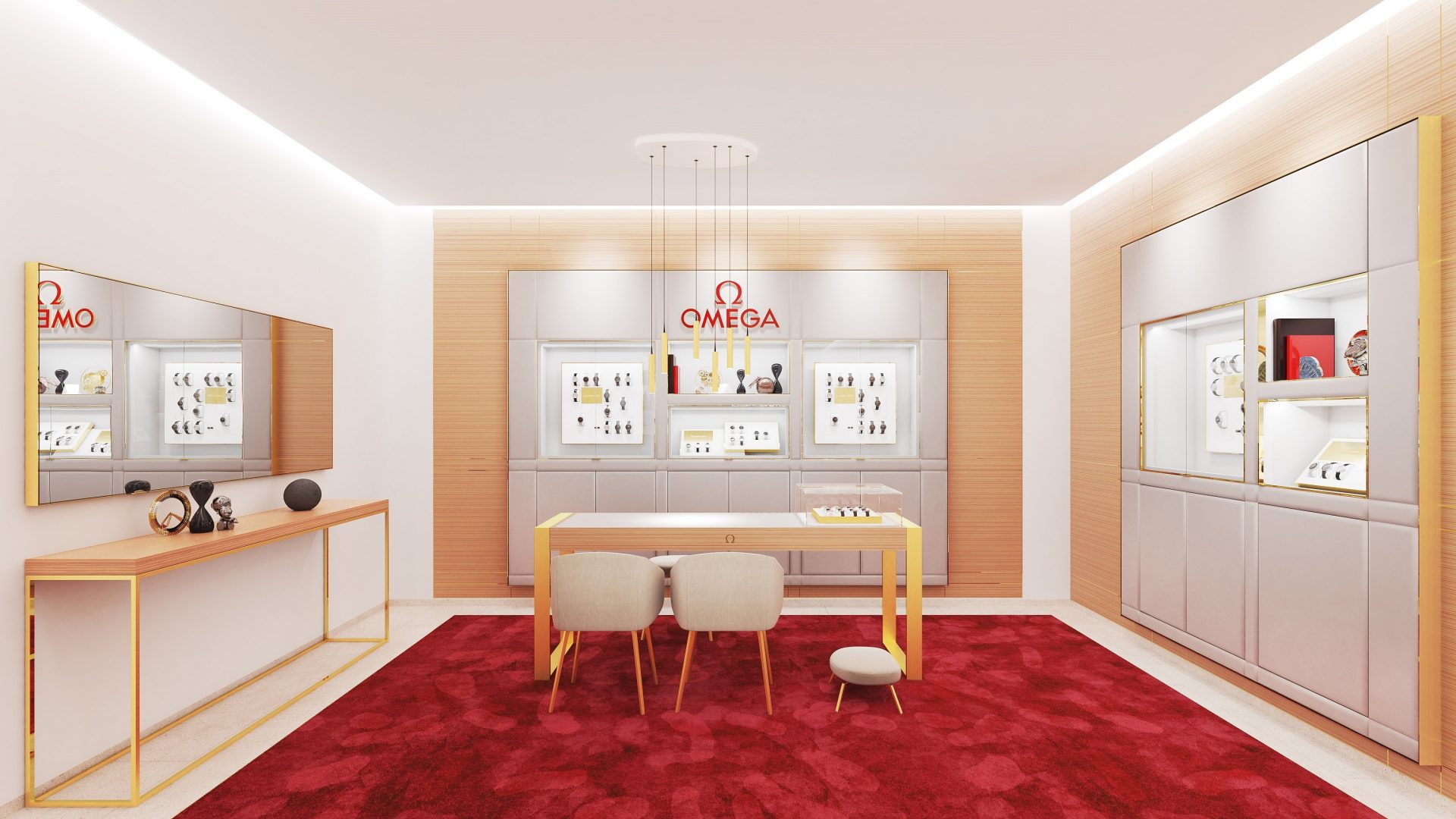 Laings cardiff mono brand omega showroom render